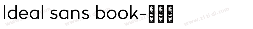 ldeal sans book字体转换